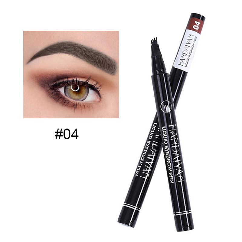 HANDAIYAN Pencil Four-fork Makeup Soft Liquid Eye Brow Easy to Wear Eyebrow Drawing Enhancer Pigment Tattoo Tool Pen X250725