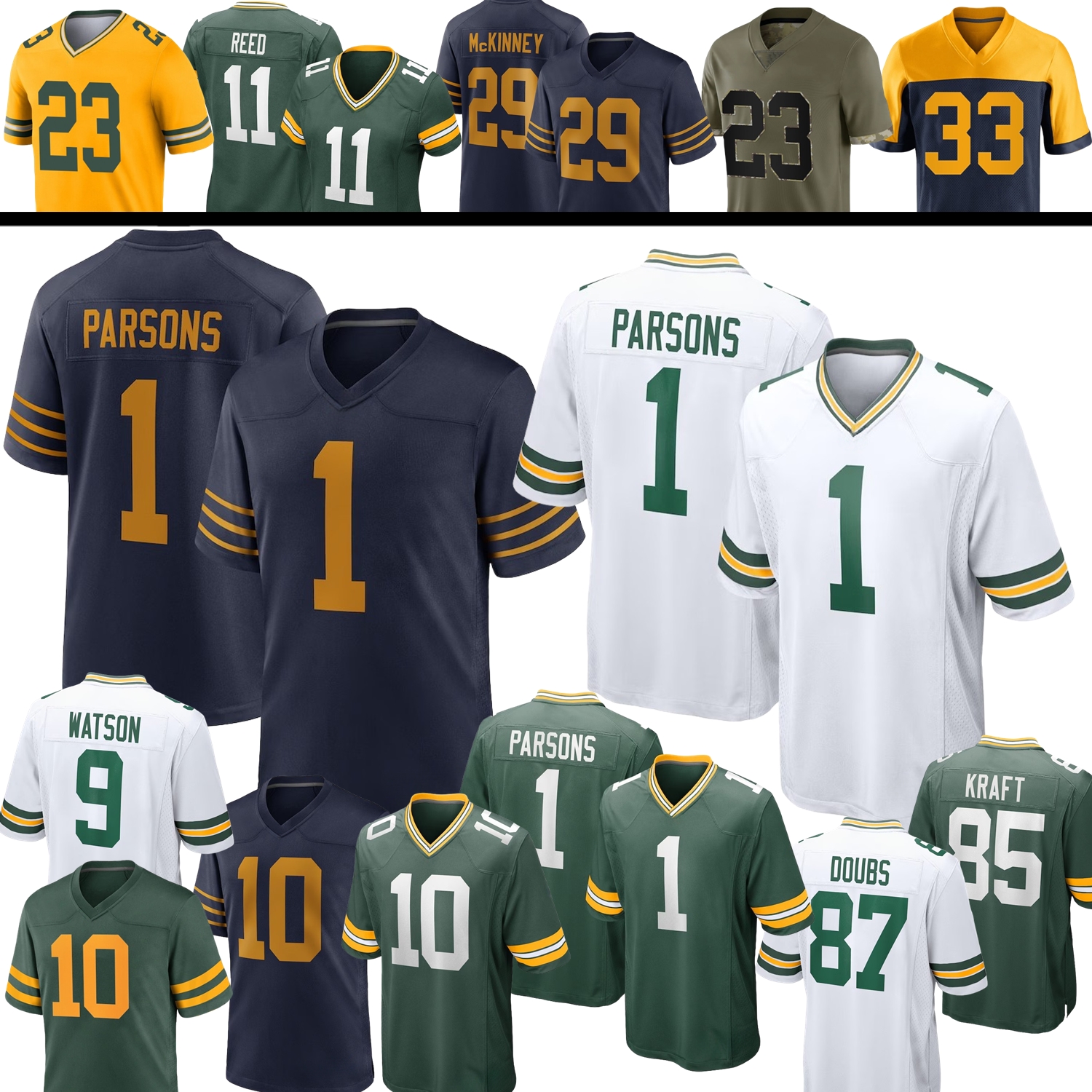 1923 Throwback Football Jersey Micah Parsons Love Josh Jacobs Jayden Reed Luke Musgrave Kenny Clark Simmons Lloyd Watson McKinney Doubs Golden Willis Cooper Walker