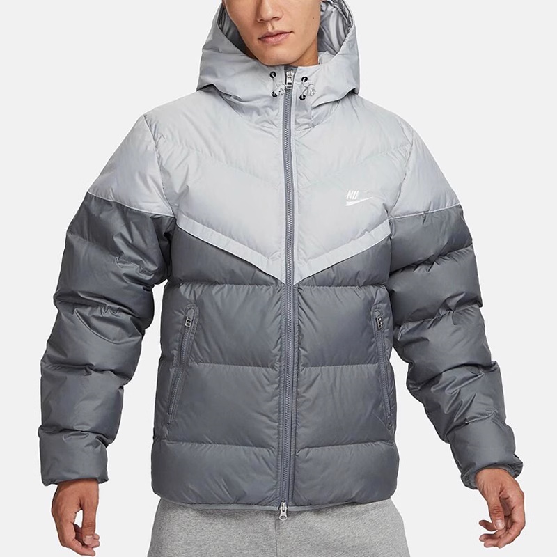 2025 Winter New STORM-FIT Men's Waterproof Splicing Hooded Warm Down Parkas Jacket Coat