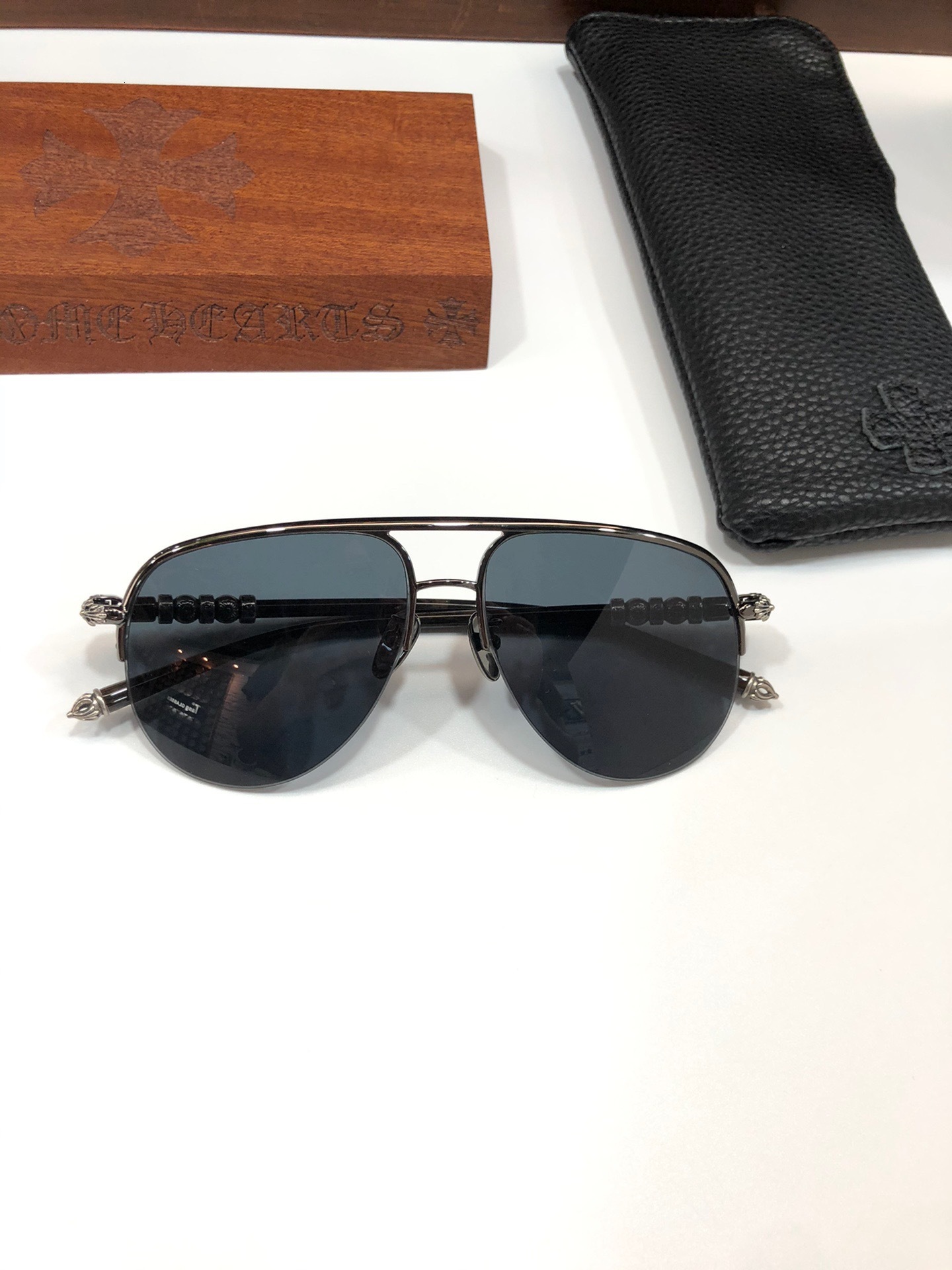designer sunglasses luxury glasses for men women fashion light style half frame unisex personality toad avant garde c chrome hearts heartsglasse chromehearts UO24