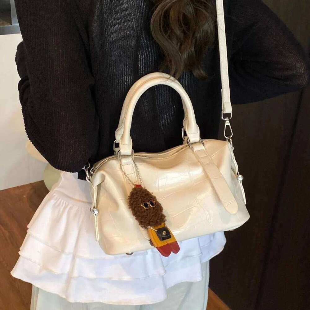 2025 Stone Texture Handbag For Women Stylish Shoulder Purse Minimalist Crossbody Tote Fashionable Versatile
