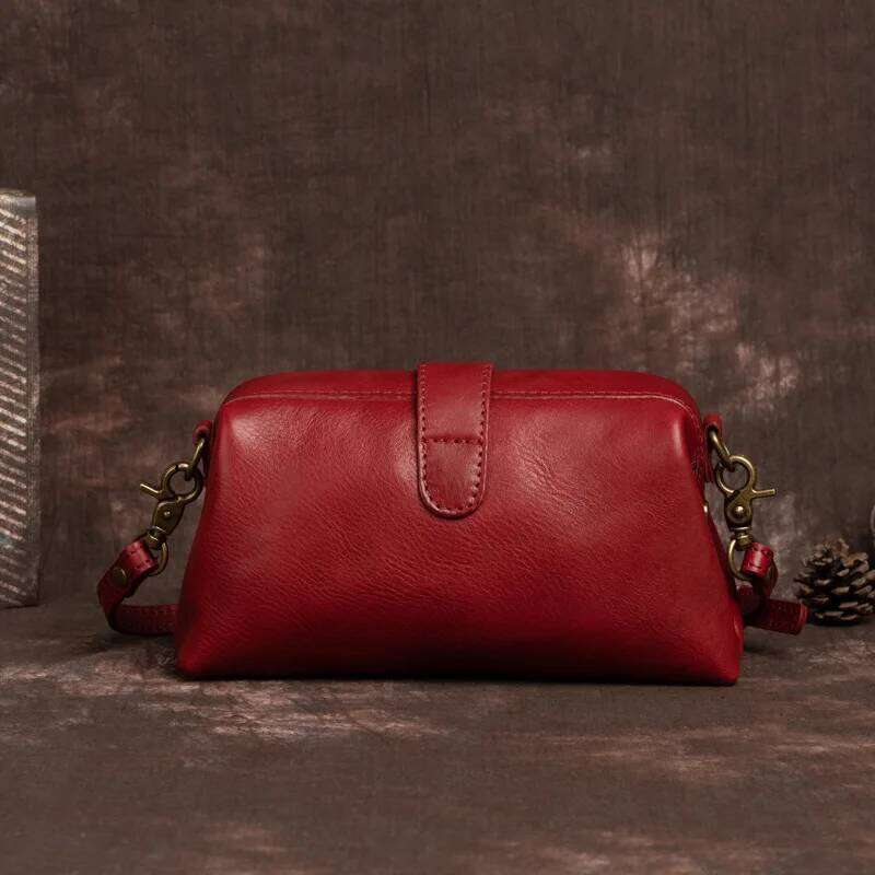 Woman's Men Shoulder Crossbody Female Retro Messenger Bag For Women Leather Phone Sling Bag Ladies Clutches