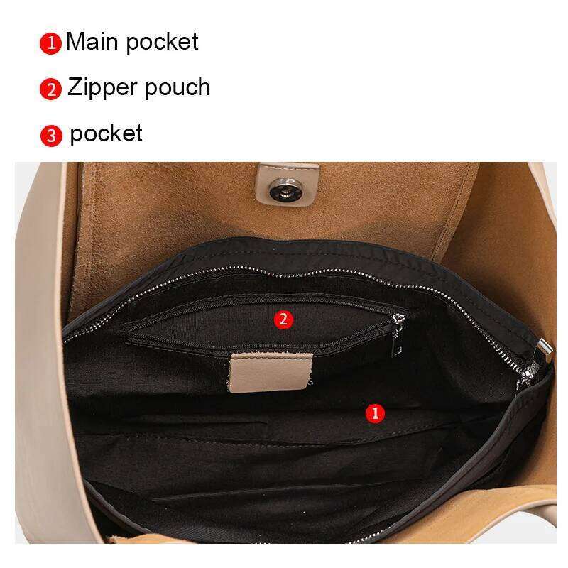 Large-Capacity Genuine Leather Summer And Spring Casual High-End Style Large Handbag