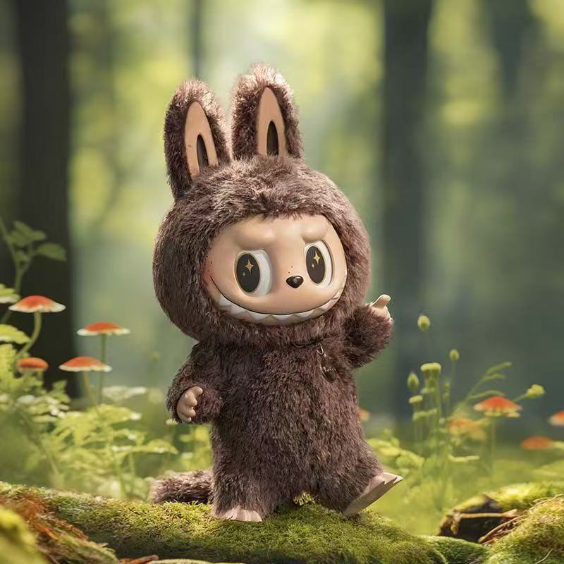 Labubu doll ZIMOMO Leader LABUBU Angel Vinyl Plush Doll 38CM Big Baby