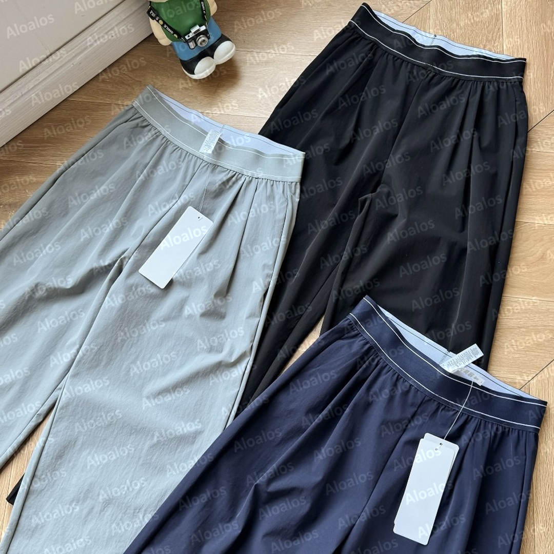 Women's Designer Pants Suit Up Trouser Pant Regular Yoga High Waist Pursuit Loose Yogawomen Wide Leg Haul Sets Sports Outfit Sweatpants Set