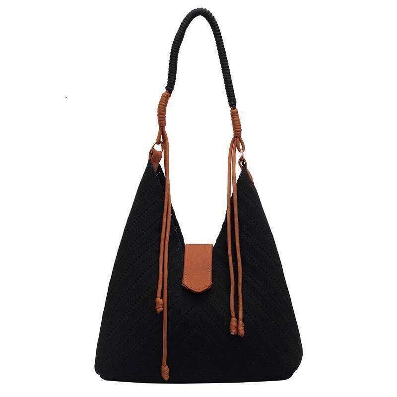 Fashionable 2025 Spring Summer Woven Underarm Tote For Women, High - Value, Lightweight & Versatile Shoulder