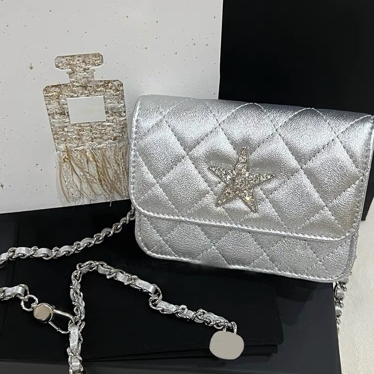 2025 autumn new bag, new light luxury style, compact and exquisite star shaped square bag, mini chain atmosphere crossbody bag, designer shoulder bag
