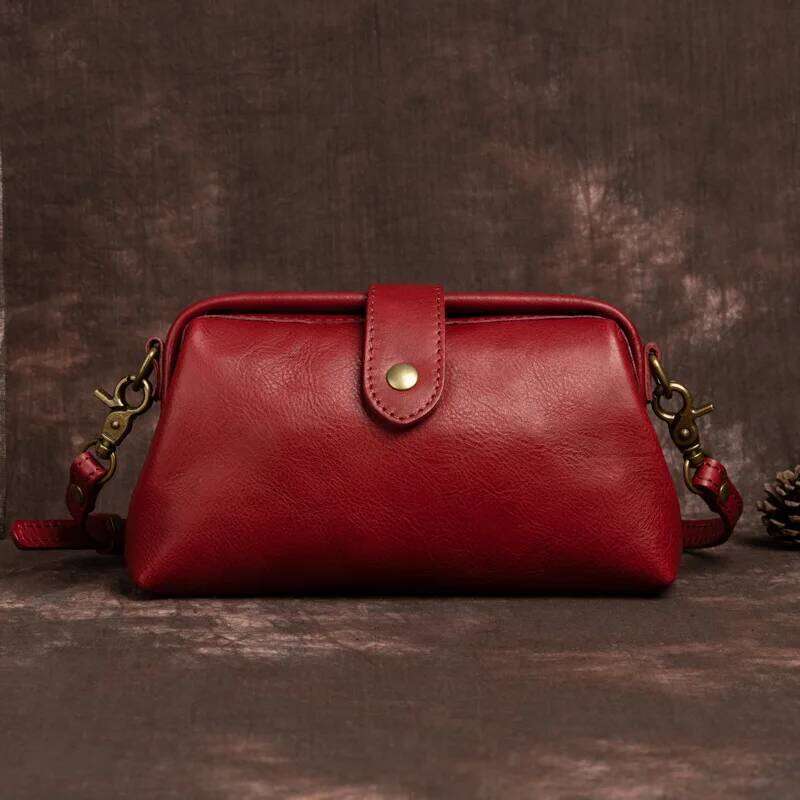 Woman's Men Shoulder Crossbody Female Retro Messenger Bag For Women Leather Phone Sling Bag Ladies Clutches