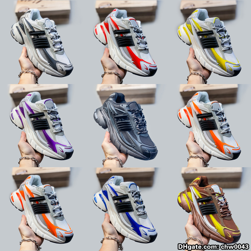 2026 Designer Luxury Running Shoes Pharrell Williams x Adistar Jellyfish Black-Orange Pink Black WhiteMen Women Big size 36-47 Sport Sports High Quality Sneakers