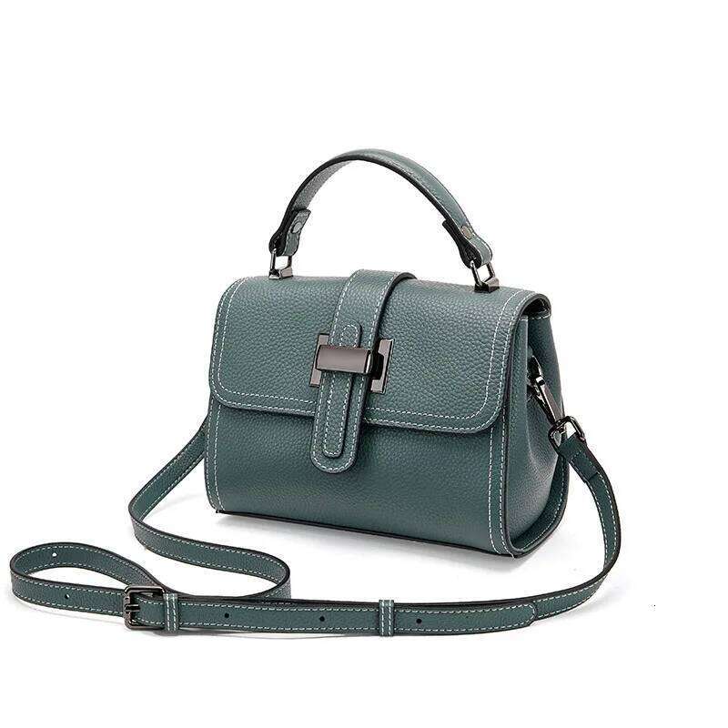 Casual Women Bags Genuine Messenger Bag Cow Leather All-Match Single Shoulder Hand-Held Square Handbag High Quality