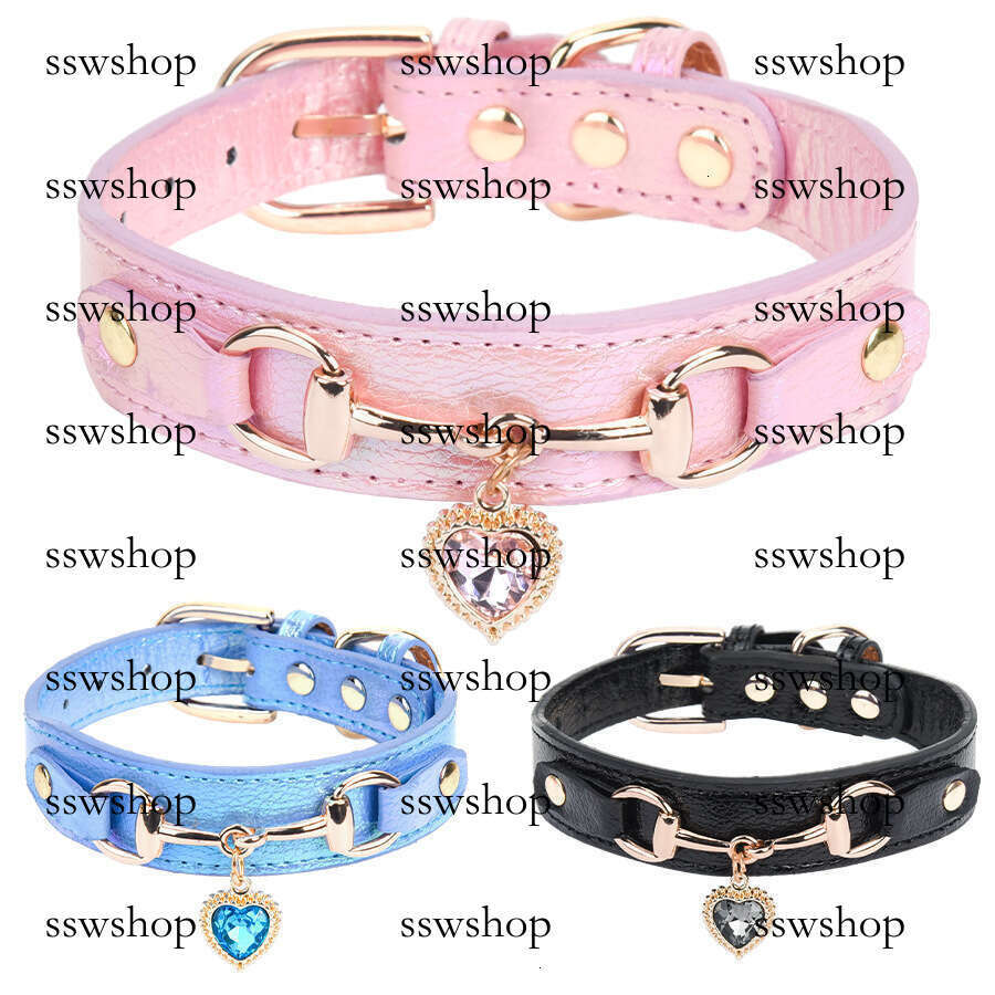 Ocean Heart Dog Puppy Durable Leash Pet Collar Accessories for Small and Medium Dogs Outdoor Walking