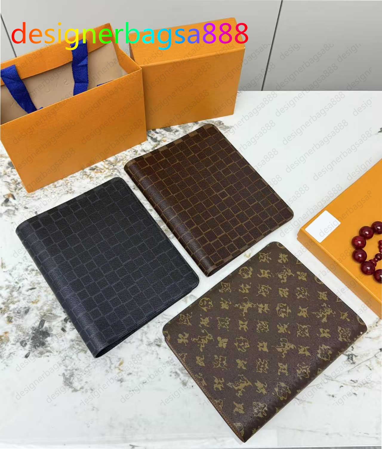 2025 Designer Agenda Large Desk agenda Cover Holders Business Notebook Diary Protective Case Card Holder Wallets Desktop Designers Notepad unisex Size18cm*23cm