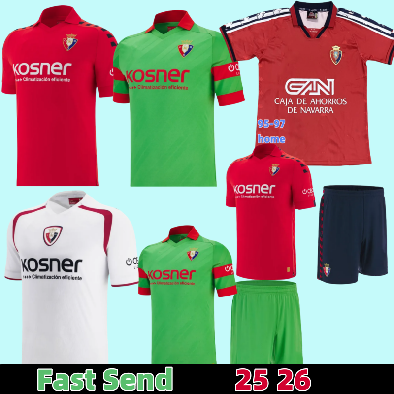 fans 25 26 Osasuna soccer Jerseys men kids kit 2025 2026 Avila David Ruben Garcia Shirts Raul Bumimir Calleri Torro Football shirt