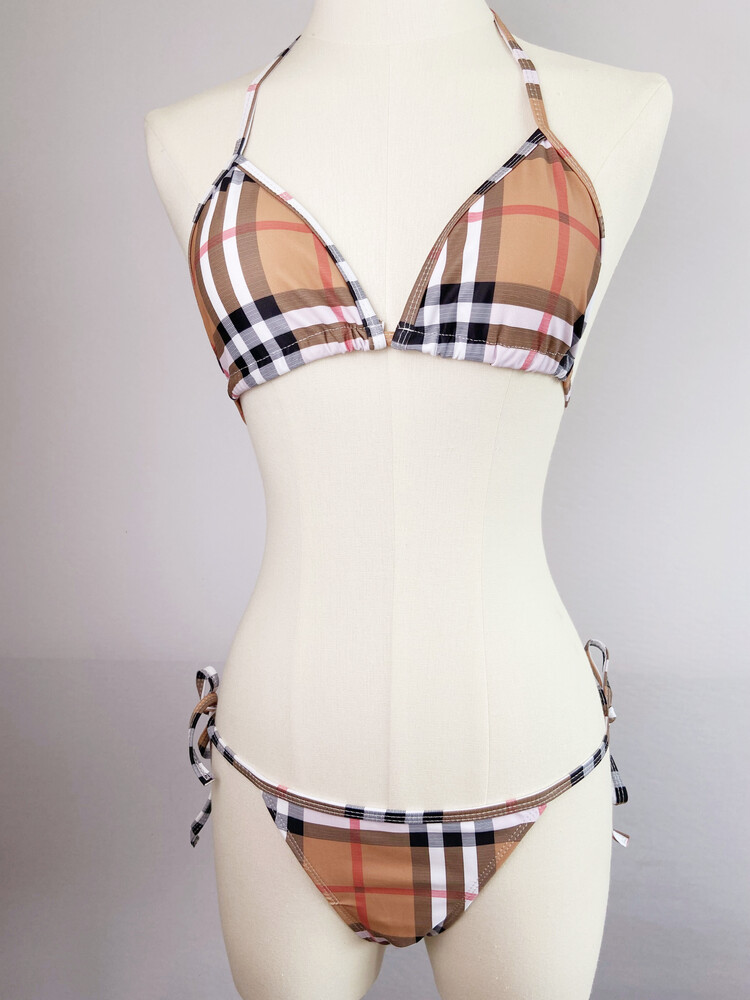 bikinis women bikini set swimwear sexy designer swimsuit bur plaid womens swims swimwears thong bathing suitаburberrinessеRMZO