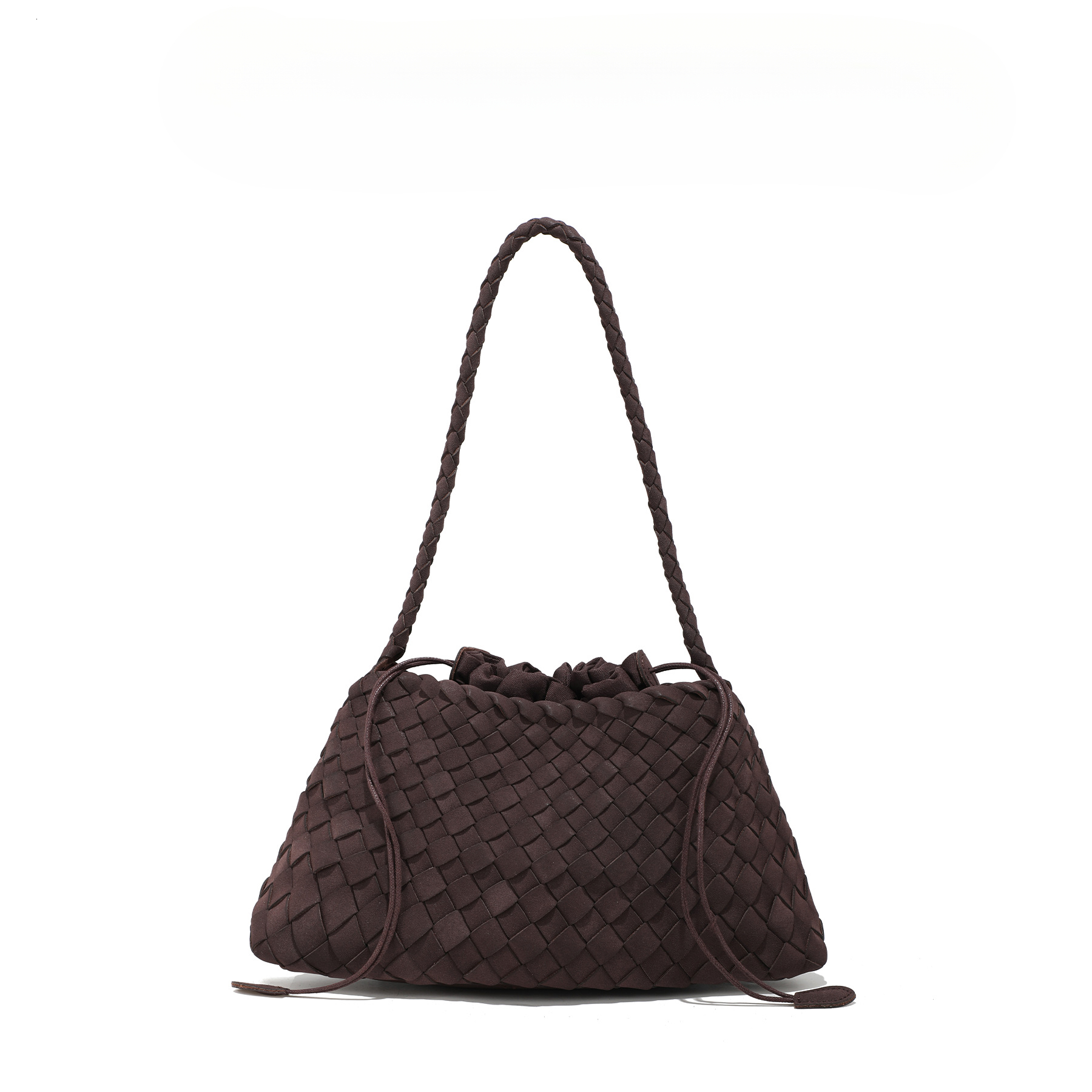 2025 autumn new French retro niche design casual fashion woven armpit bag light luxury suede handbag designer shoulder bag