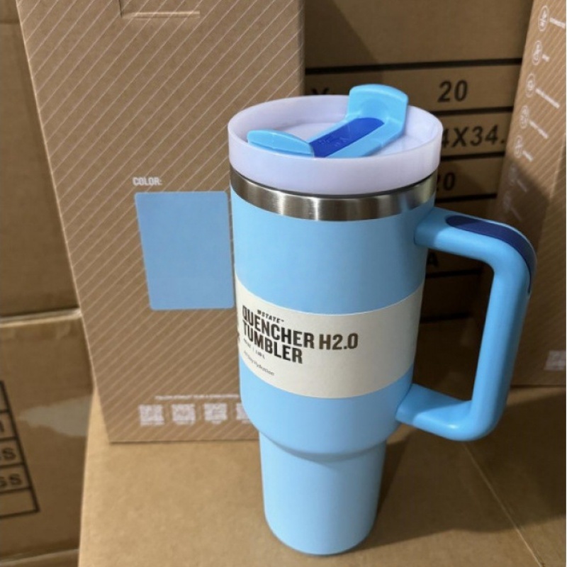 Cup water bottle 40-ounce thermal mug stainless steel designer style cup with lid and straw large-capacity water bottle car cup coffee cup straw mug