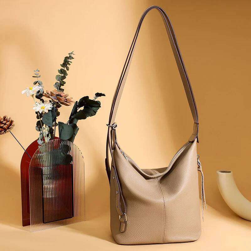 Retro Cowhide Multifunction Female Backpacks High Quality Genuine Leather Women Shoulder Crossbody Bags Ladies Handbags Tote Sac
