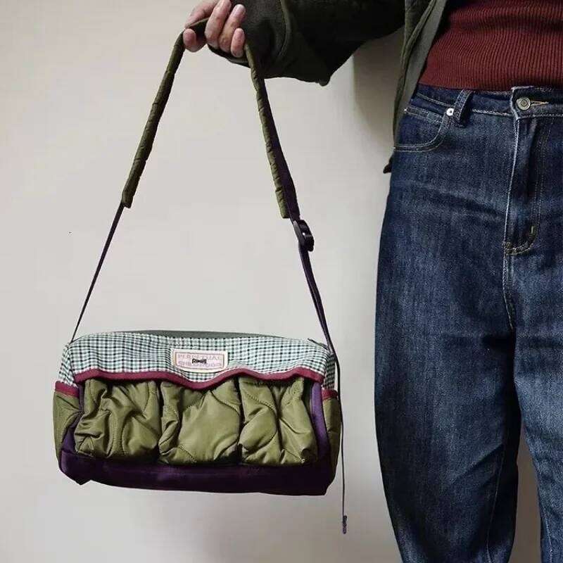 Richme Vintage Women Bag 2024 Trend Individuality Patchwork Concise Daily Boston Bolso Designer New In Crossbody Shoulder Bags