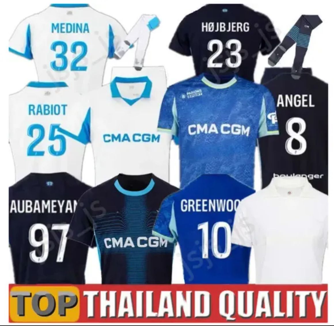 2025-2026 Maillot Marseilles Soccer Jerseys Foot CUISANCE GUENDOUZI ALEXIS PAYET CLAUSS Football Shirts Men Kids VERETOUT under OM Olympique Vitinha Fans Player