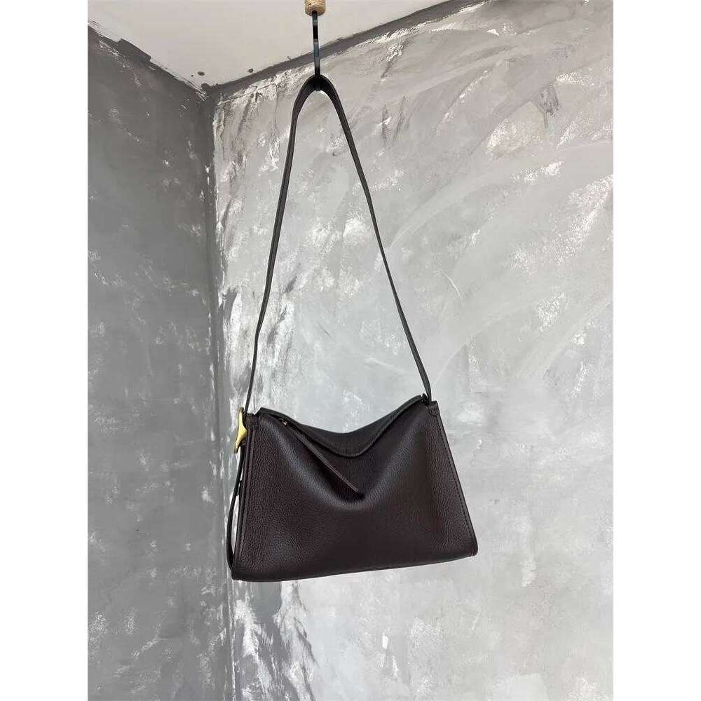 Women Casual Solid Color Cowskin Genuine Leather Large Capacity Single Shoulder Bag Messenger Bags New Female Versatile Handbag