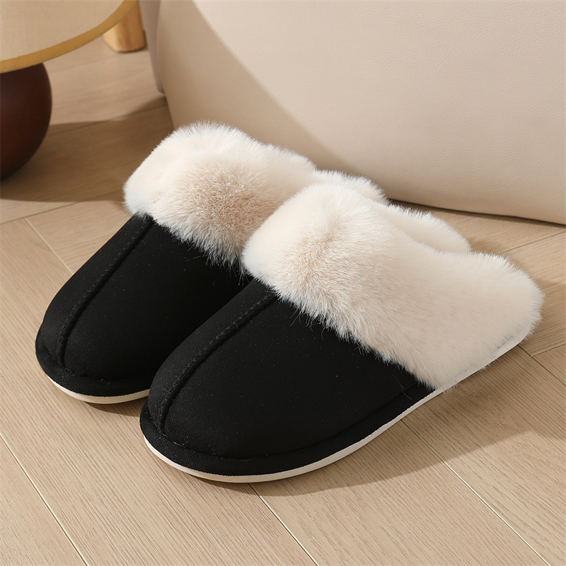 2025 designer shoes free shipping autumn and winter flat slippers casual men's home snow boots women's velvet cotton shoes for warmth size 3