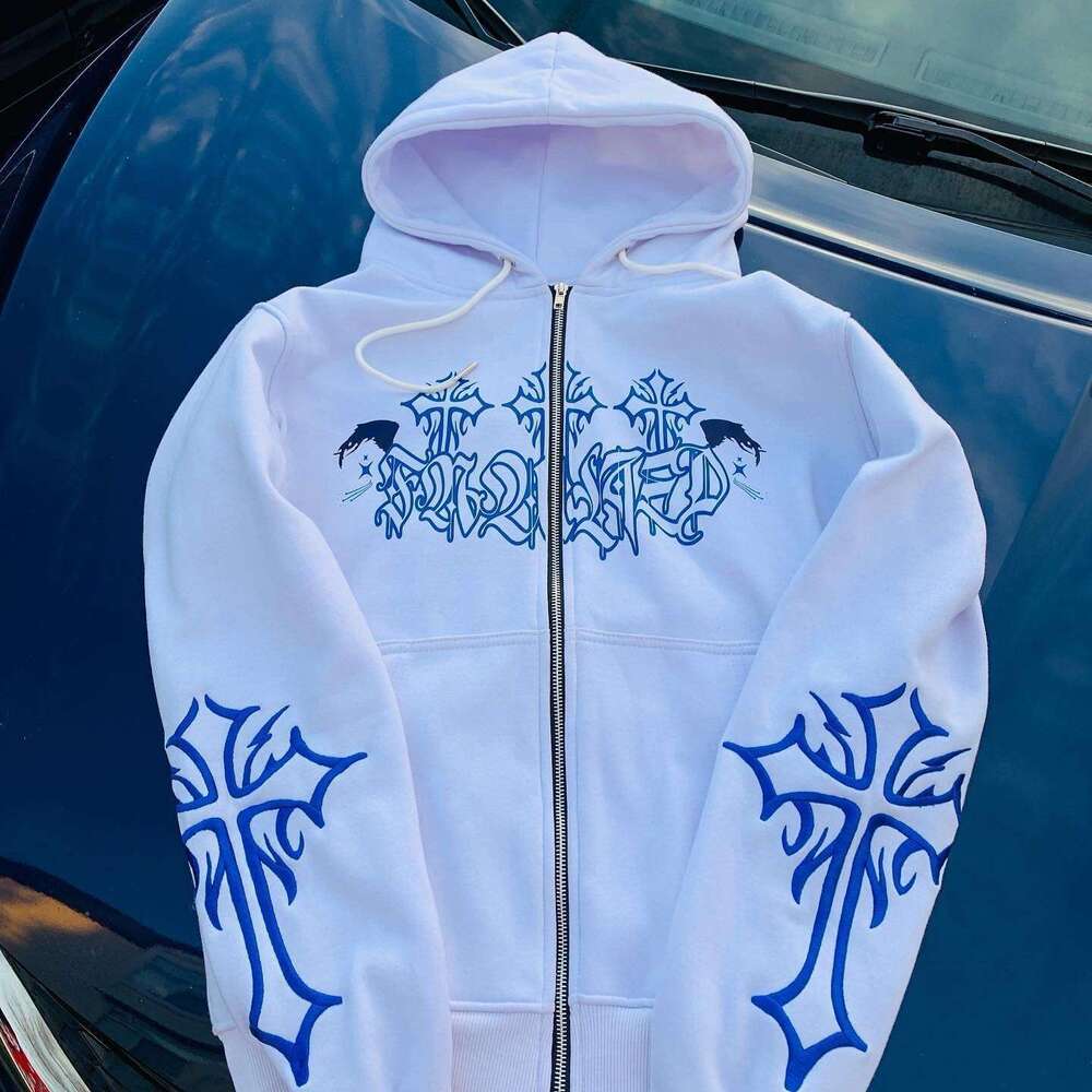 New Trendy Digital Hoodie Women's Street Casual Sports Zipper cardigan