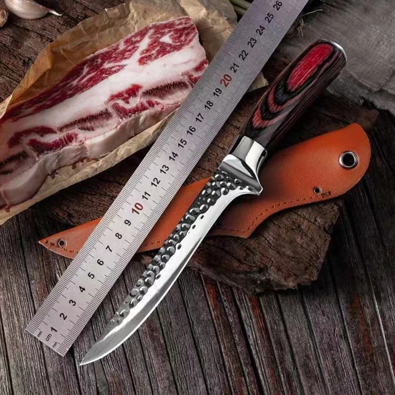 Professional Boning Knife Hand Forged Kitchen Knife Fillet Knife for Fish Meat Deboning Chef Butcher Knife Cleaver Cooking Tools 250225