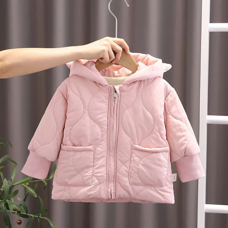 Ddmyshoesvip Kids Thick Jackets Winter Children S Outdoor Plus Veet Warm Coats Boys Girls Hooded Cotton Clothes Padded Outerwear