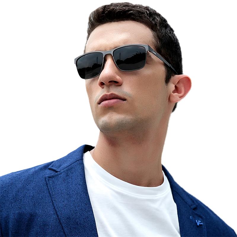 Carfia 5225 polarized sunglasses metal frame resin UV400 glasses sun glasses for men drive with free case 58mm