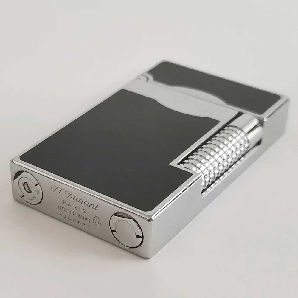 Luxury Jt Dunant Lacquer Lighters Metal Engraving Butane Gas Cigarette Smoking Tools Cigar Gadgets For Gentleman Smoker X250228