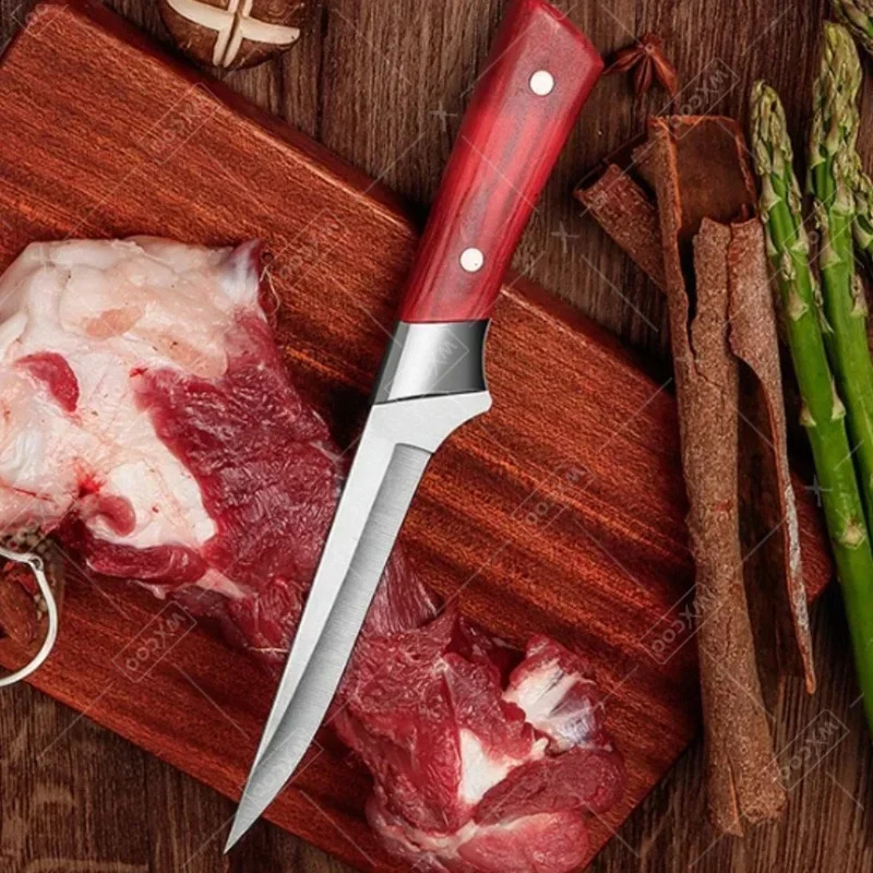 Professional Hand Forged Fillet Knife Boning Knife Bone Meat Fruit Fish Vegetables Chef Knife Stainless Steel Kitchen Knives 250225