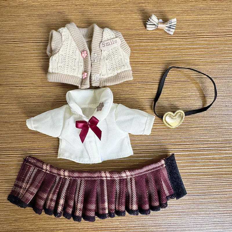 17cm Labubu Clothing Pendant Labubu Doll Clothing Keychain Labubu Doll Set Cute W250301