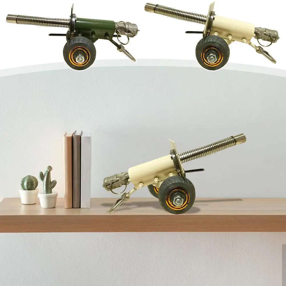 Firecracker Artillery Cannon,Stainless Mini Cannon, Military Collection Ornaments, Stainless Steel Cannon Model New