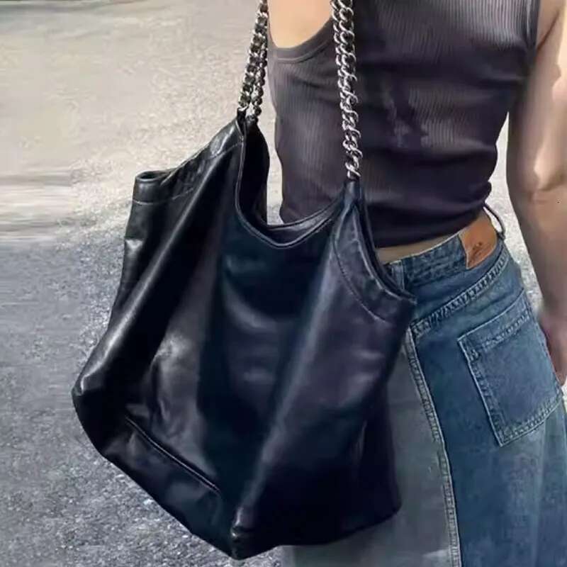 Large Capacity Commuting Tote Women Handbag Fashion Soft PU Leather Single Shoulder Armpit Bucket Bag