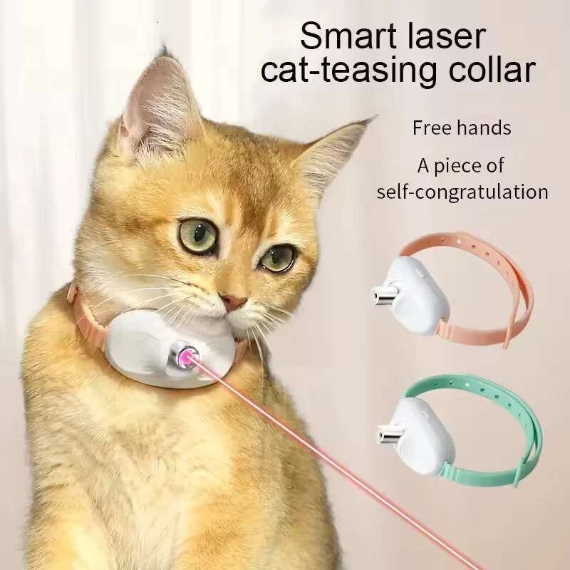 Update Netflix Collar Electric Laser Infrared Teasing Stick To Relieve Boredom Cat Toys Pet Supplies Artifacts