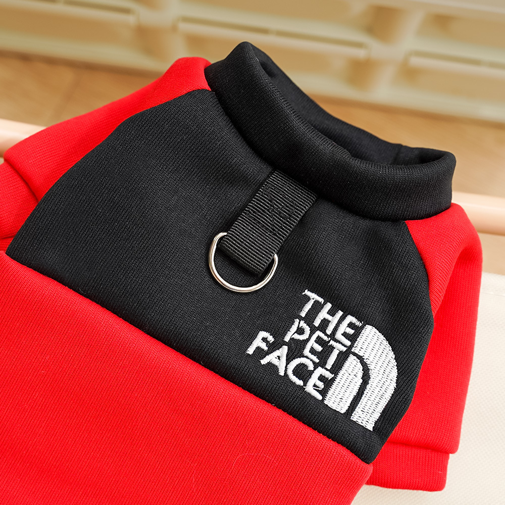 Trendy Soft Dog Clothes with Embroidered Version of THE DOG FACE Logo, Perfect for Everyday Wear, Comfortable and warm Dog Shirt for Various dog breed