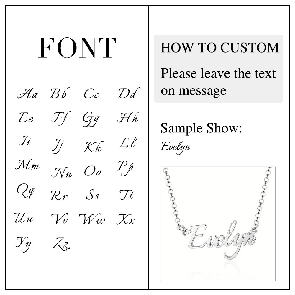 925 Sterling Silver Personalized Nameplate Letter Necklace Custom Name Pendants for Women Birthday Christmas Gift for Mother Mom 250222