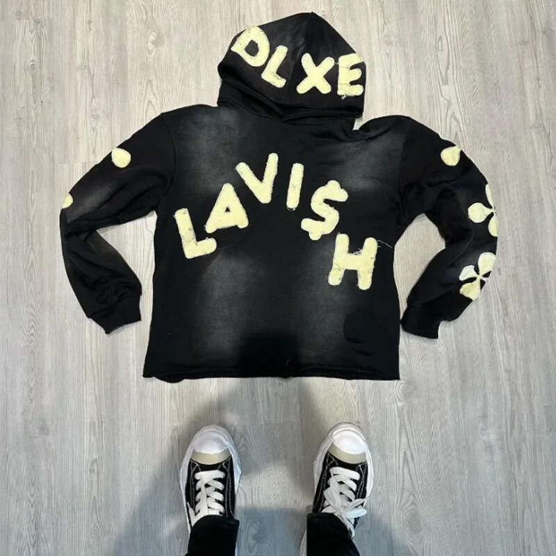 Fashion Letter Embroidered Men's and Women's Loose Hooded Hoodie gift for man