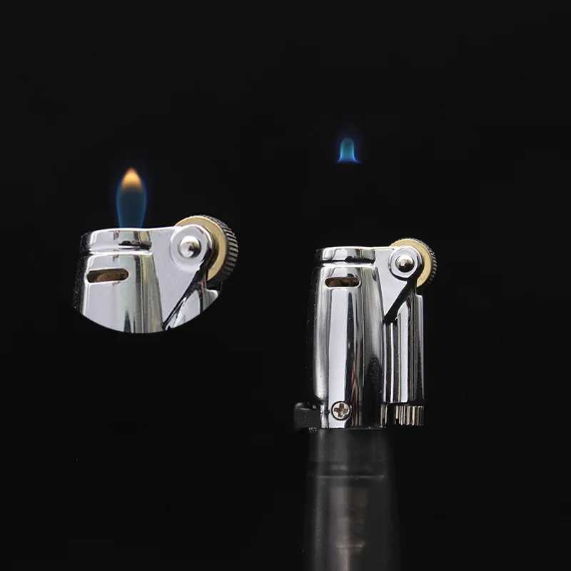 Butane Gas Lighter Creative Floating Flames Grinding Wheel Strip Fashion GiftsT250301
