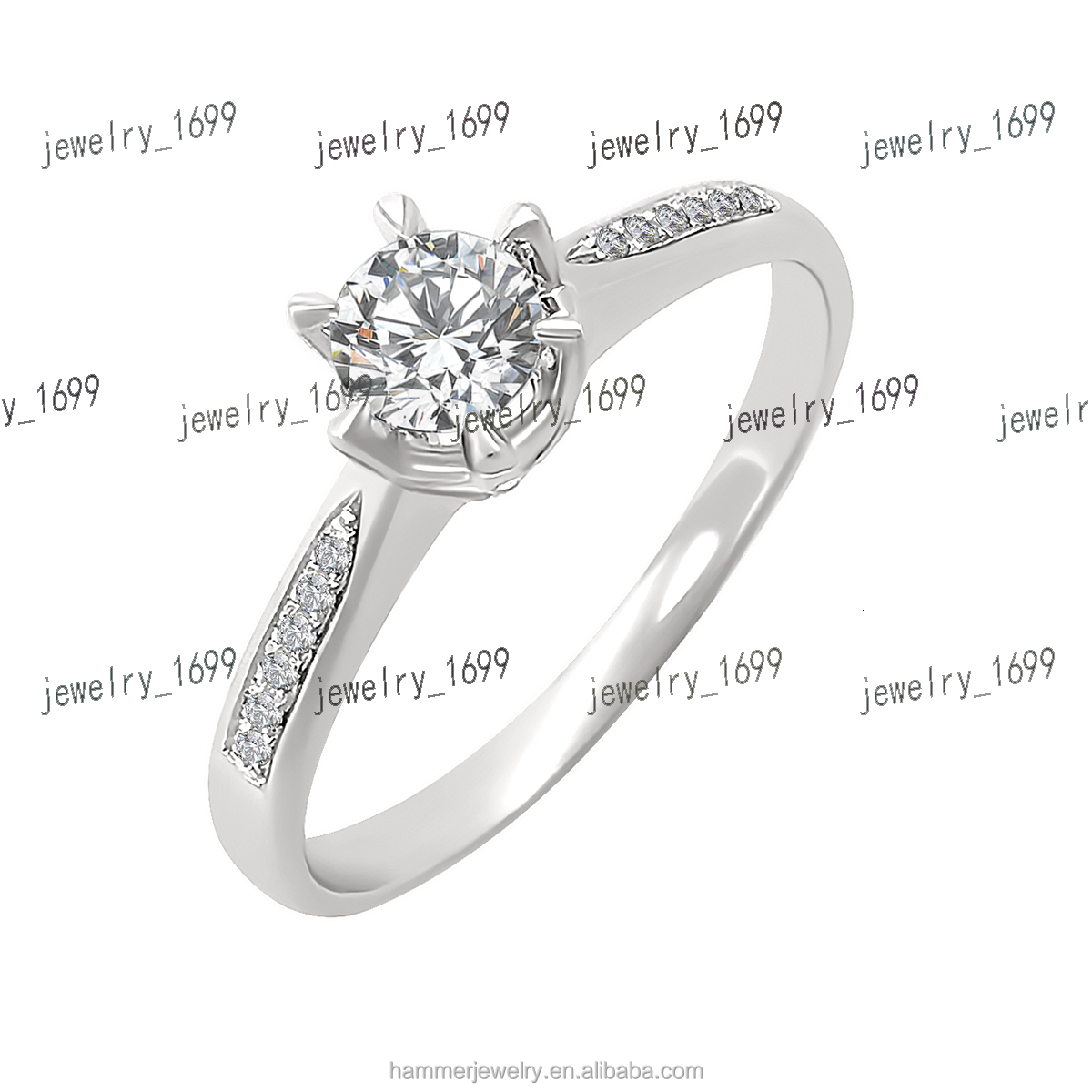 Fine Ring 18K Unisex Engagement Ring Trendy Jewelry for Wedding Anniversary Party Gift Purpose
