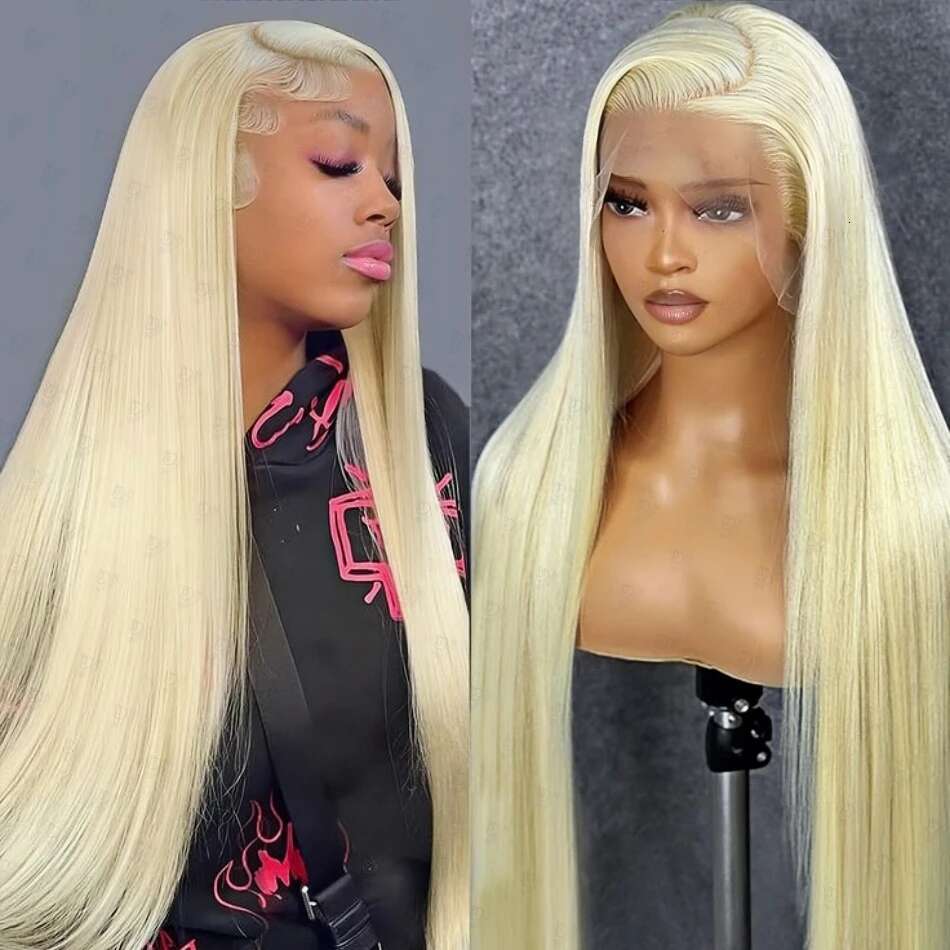 Frontal 13x6 13x4 Hd Lace Front Wig Human Hair Brazilian 30 32 Inch Bone Straight 613 Blonde Wigs for Women
