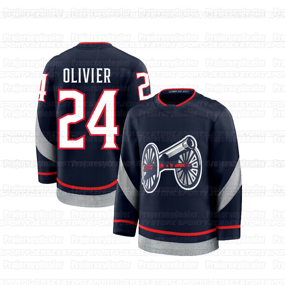 8 Zach Werenski 2025 Stadium Series Jerseys Johnny Gaudreau Jenner Kirill Marchenko Fantilli Mathieu Olivier Blue Sean Monahan Dmitri Voronkov