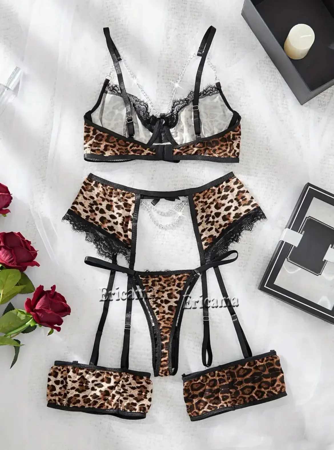 Erotic Lingerie Set Babydoll Sensual Lingerie Lace 2024 Bra Set For Women Underwear Intimate Sexy Costumes Bra And Panty SetXJ250301