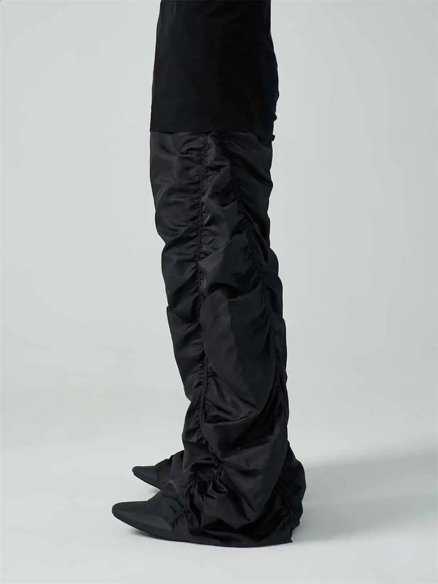 REDDACHiC Hip-hop Mens Ruched Sweatpants Y2k Retro Stacked Wide Leg Elastic Waist Quick-dry Casual Pants Sports Outdoor Clothes 250225