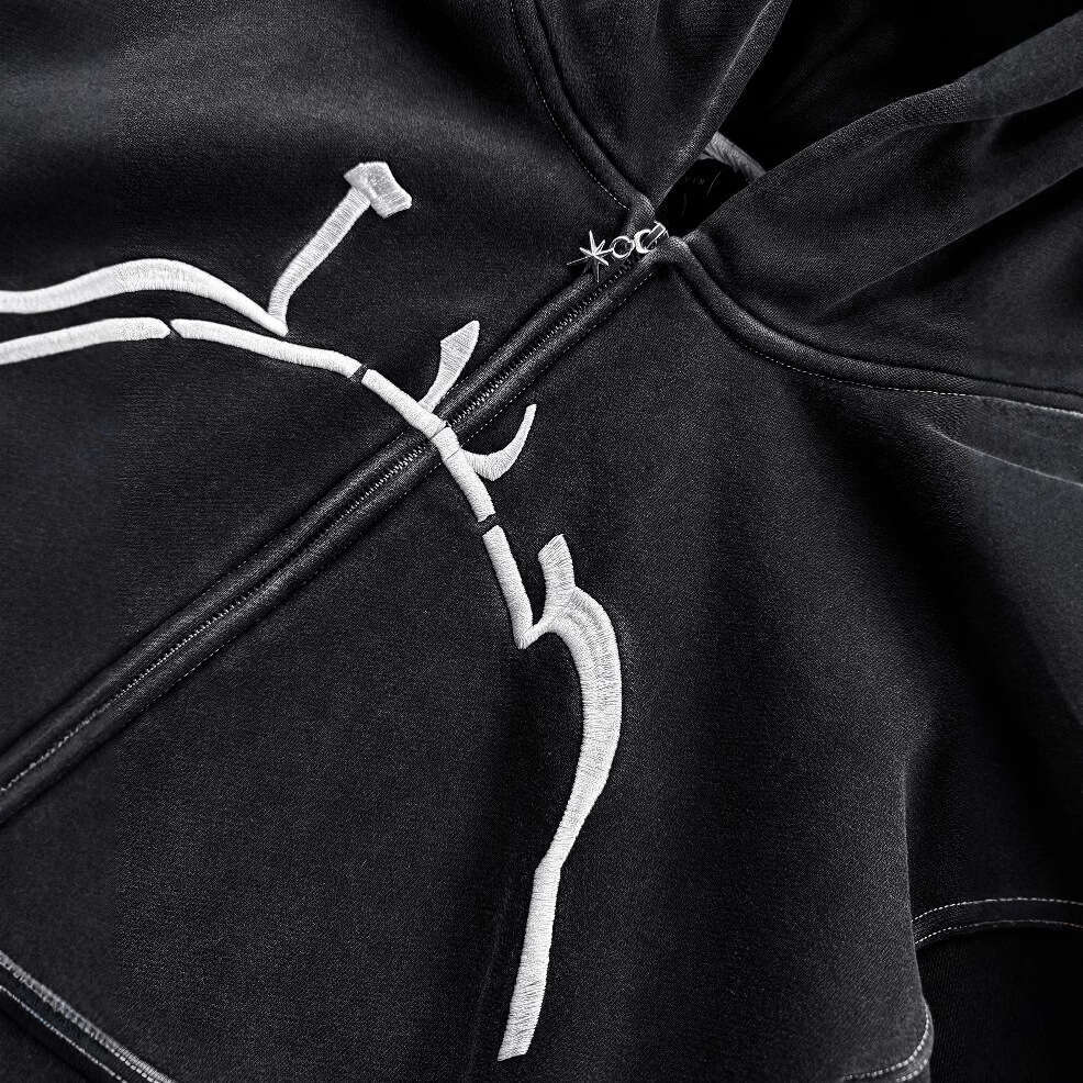 American sports shirt dark hooded loose fitting unisex jacket niche hoodie