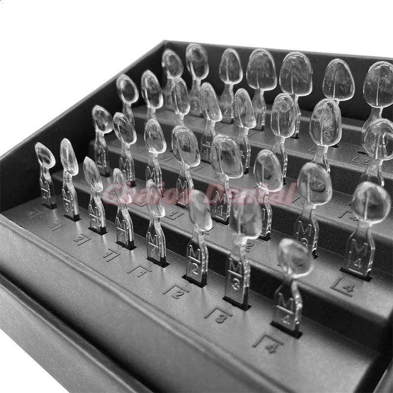 32Pcs/Set Autoclavable Dental Veneer Mould Kit Composite Resin Mold Light Cure Anterior Front Teeth Mould Teeth Whitening Tools 250227