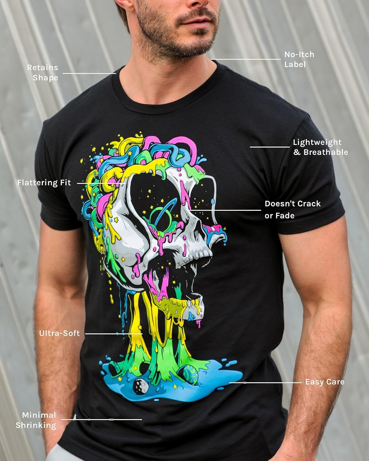Mens T shirt Men's Graphic Tees Cool Lightweight Fitted Printed Design T-Shirts Nature tee Casual tops summer clothes cool fashion