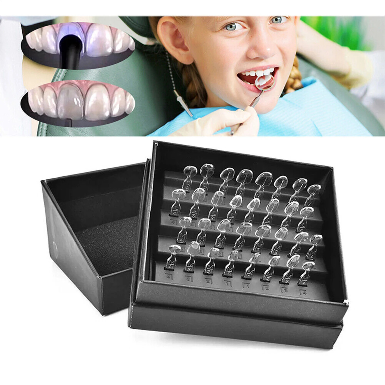 JOLANT Dental Veneer Mould Kit Composite Resin Mold Light Cure Autoclave Anterior Front Teeth Mould Teeth Whitening Tools 250228