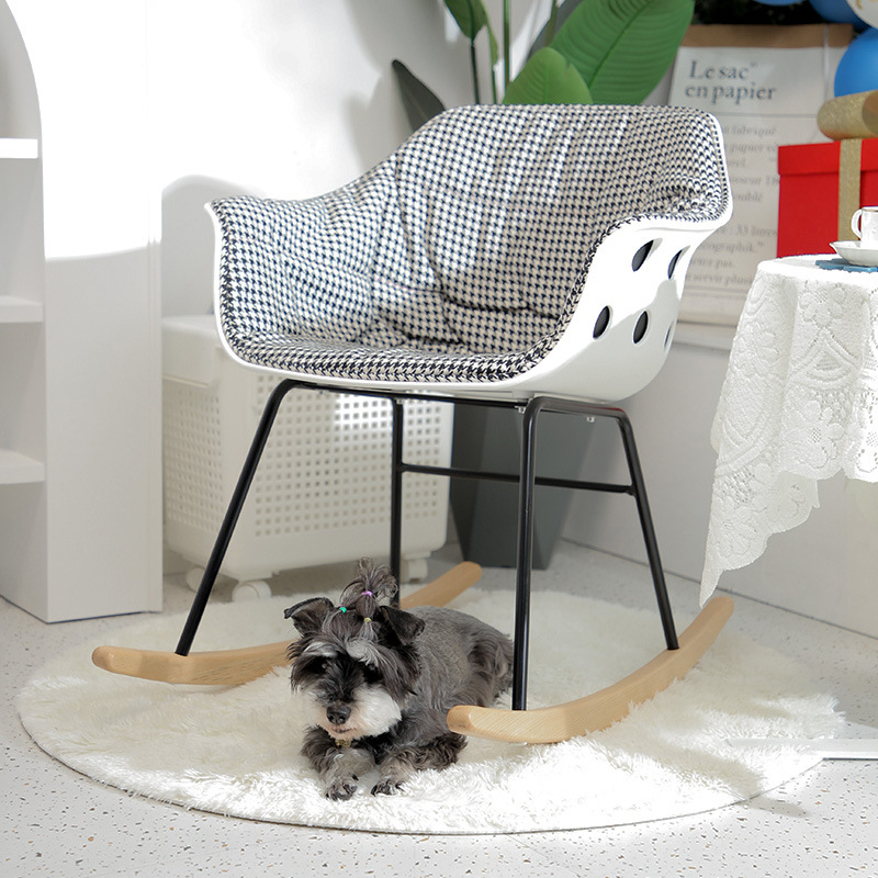 Net red bird's nest cheese rocking chair balcony home leisure lazy person chair small household living room simple modern rocking chair