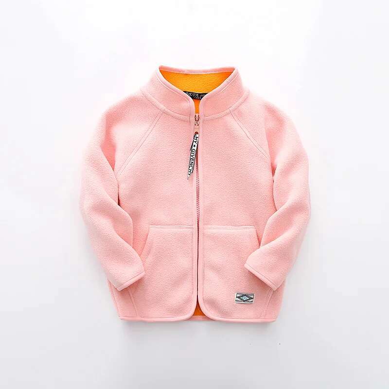 Ddmyshoesvip Warm Polar Fleece Unisex Child Coat Full Zip Sanding Baby Girls Boys Jackets School Kids Children Outerwear Years Old